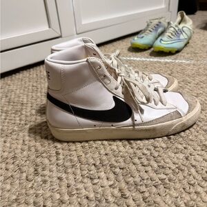 Nike White and Black Blazers